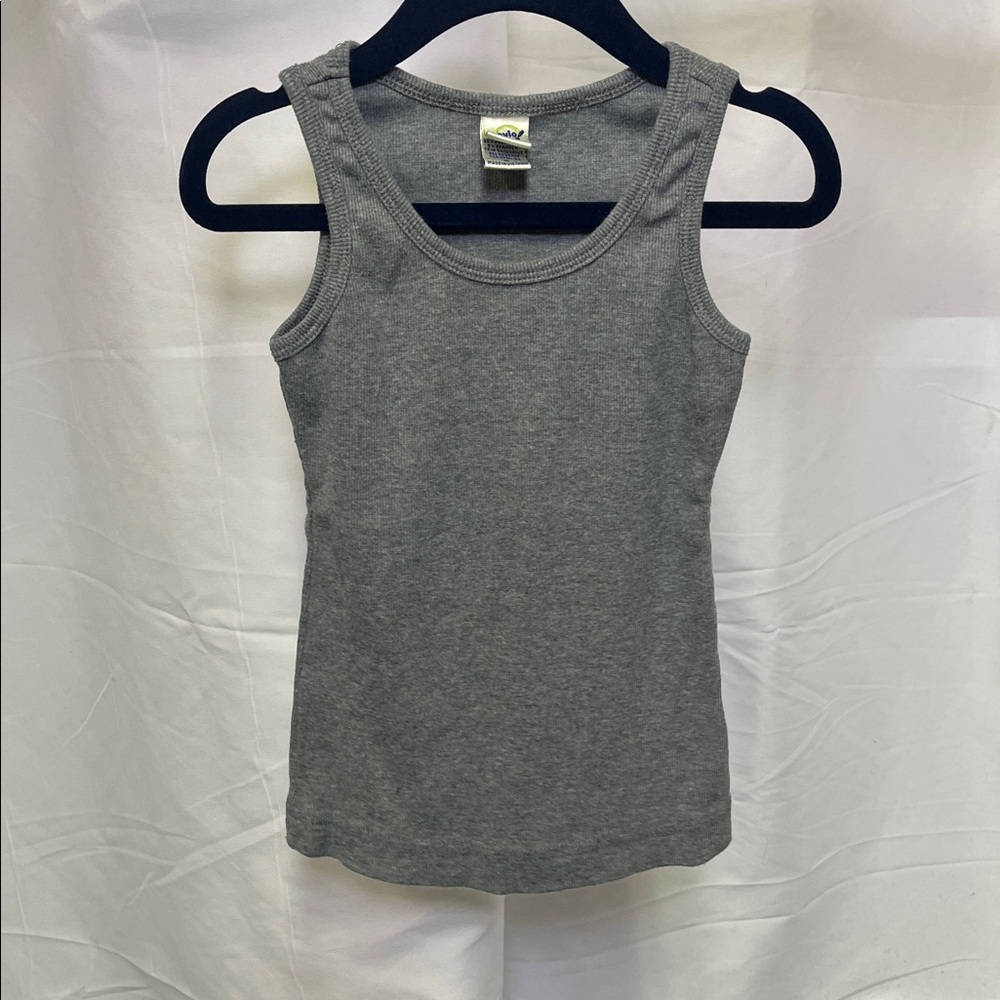 Kavio! girls gray ribbed tank top size 4